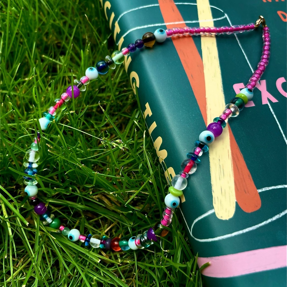 Handmade Glass Bead Necklace